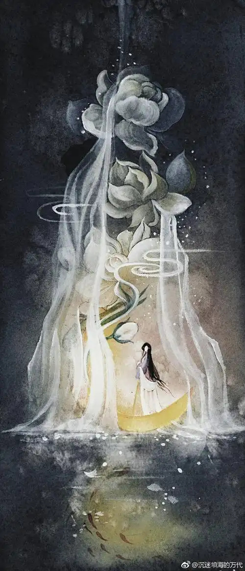 古风 古韵 中国风 手帐素材 插画 手绘 彩绘 头像 壁纸