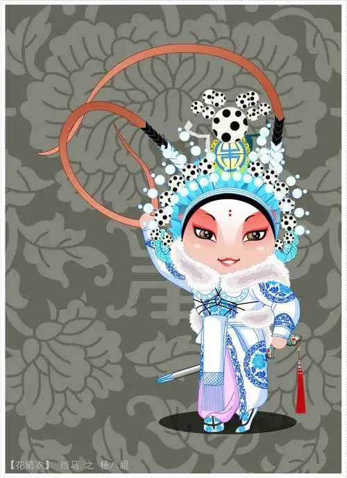 卡通京剧人物图片绘画人物京剧卡通人物