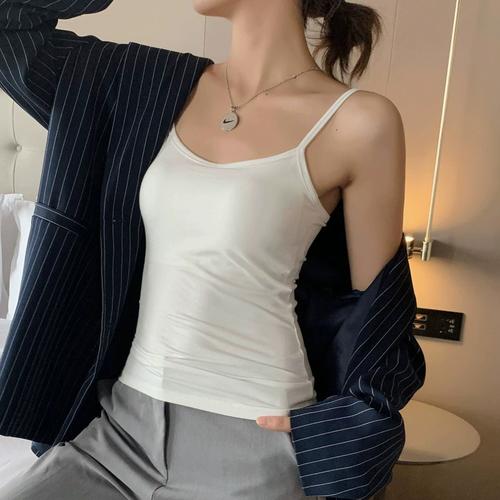 内搭打底带胸垫抹胸美背上衣 莫代尔吊带背心女新款 - 女士内衣/男士