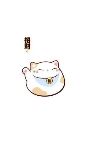 可爱招财猫,高清图片,手机锁屏桌面-壁纸族