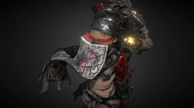 赛博朋克 pbr 次世代 赛博朋克女人 特工 科幻人类 半人半机械 女法师