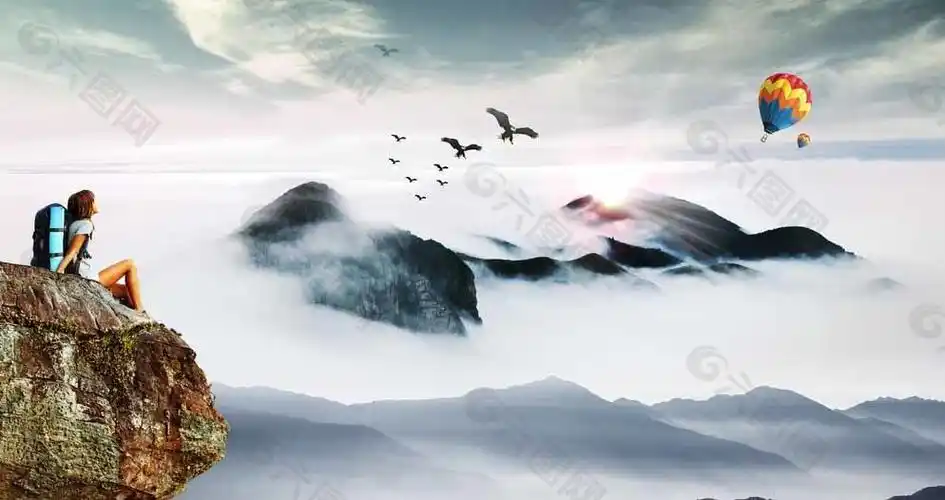 大气开阔风景图片