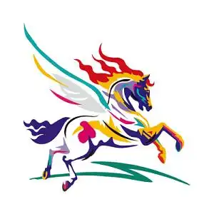 奔腾马矢量素材