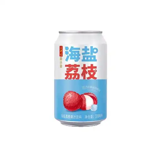 王老吉海盐荔枝果汁310ml6罐12罐装可盐可甜清爽对味果汁饮料