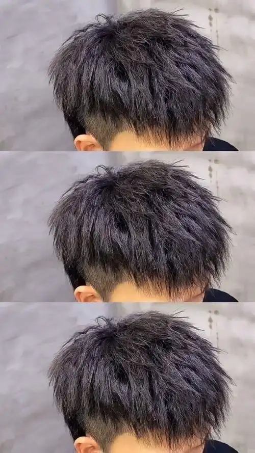 男孩子最潮发型,狼尾碎盖