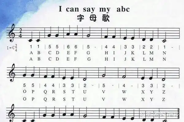 小星星和abc英文字母歌的旋律一样吗