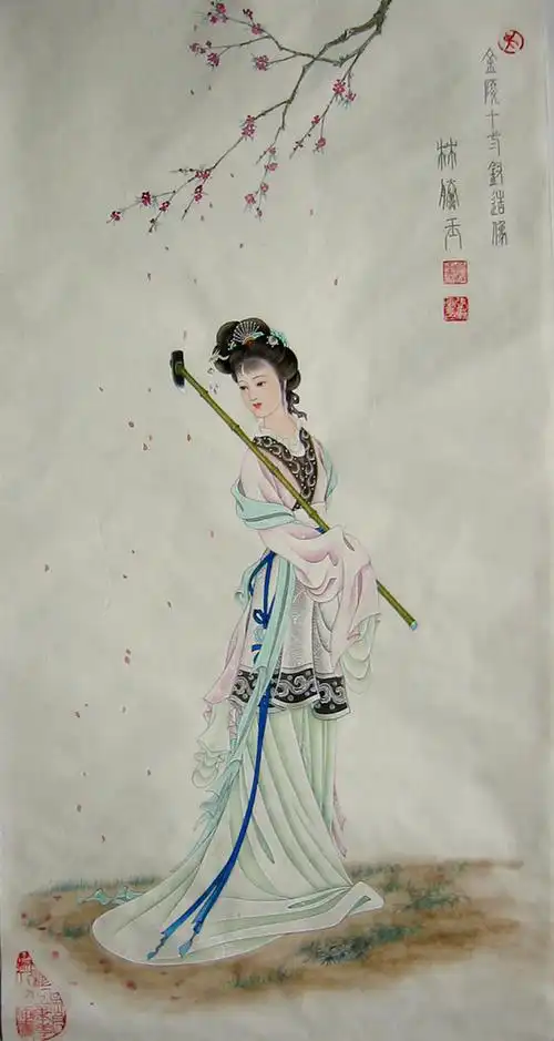 吴良柱工笔画仕女1