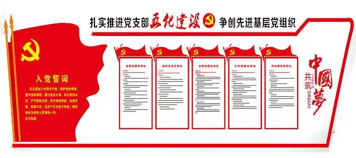 党支部五化建设文化墙设计