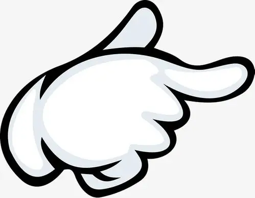 创意立体手指示图标元素免抠素材