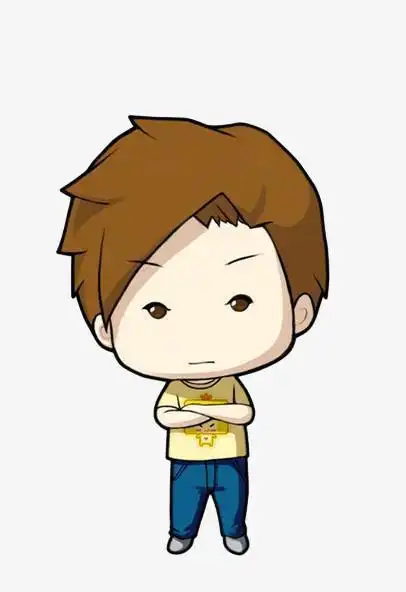 卡通q版呆萌冷酷