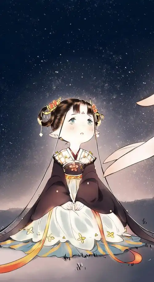 古风插画在她笔下变得可爱又梦幻,漫画里果然都是俊男美女小可爱