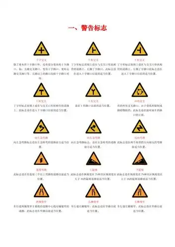 交通标志标线图解