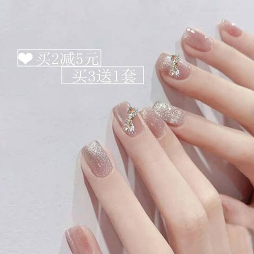 穿戴式美甲高级成品网红爆款显白可拆卸2021牛年新年饰品网红款