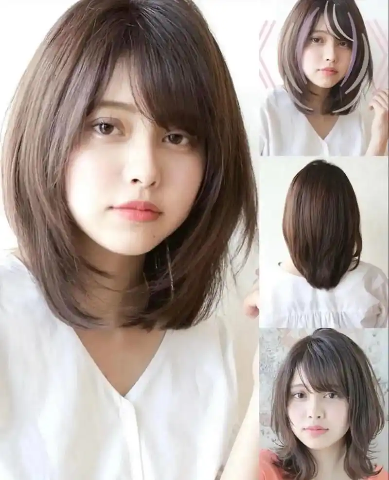 日系- 中长发发型 分享 图片来源网络 - 抖音