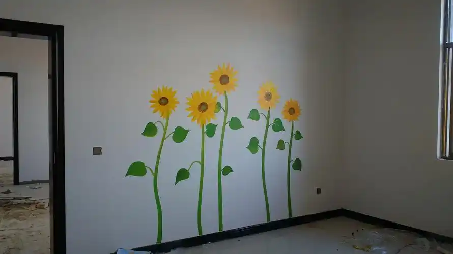 家装手绘壁画电视背景墙墙体彩绘艺术