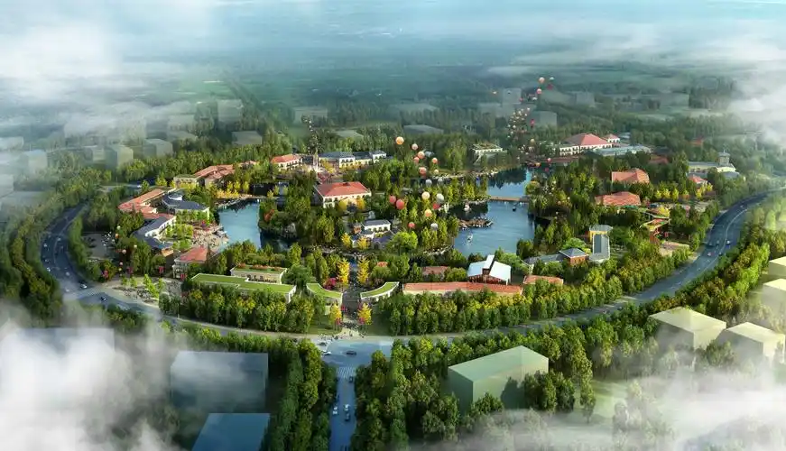 运城空港东花园景观规划|景观设计|绿地系统|现代简约|新中式_世界人