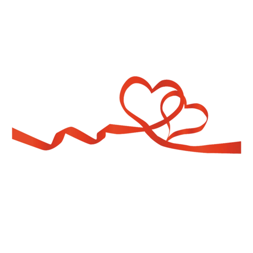 爱心彩带简笔画 简笔画图片大全-普车都