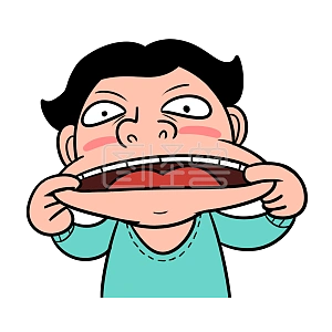 图怪兽原创元素 卡通 愚人节 夸张 表情包