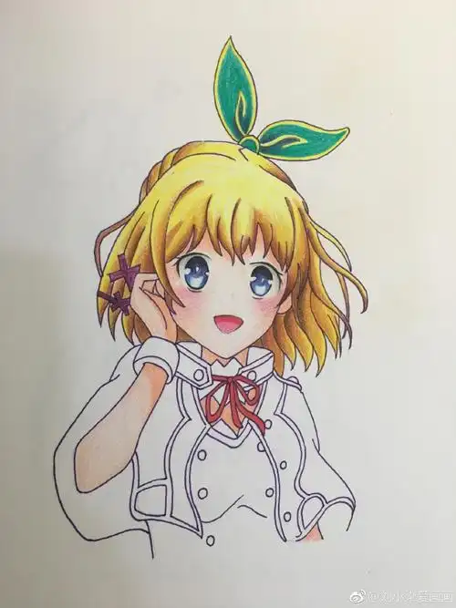 儿童画##儿童画素材##手绘彩铅画##动漫人物##彩铅画教程