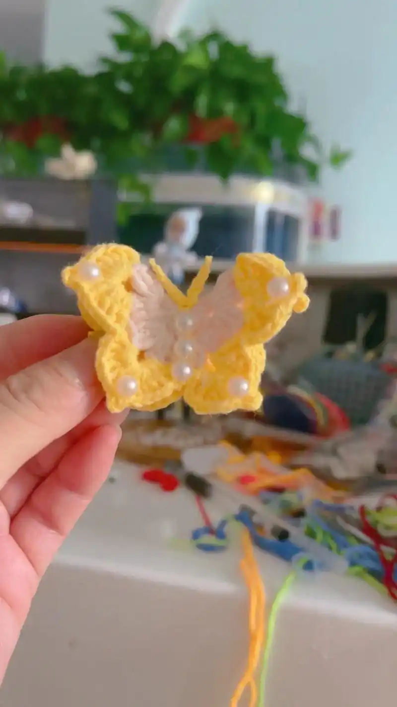 纯手工发夹diy #爱生活爱编织 #儿童头饰手工制作 - 抖音