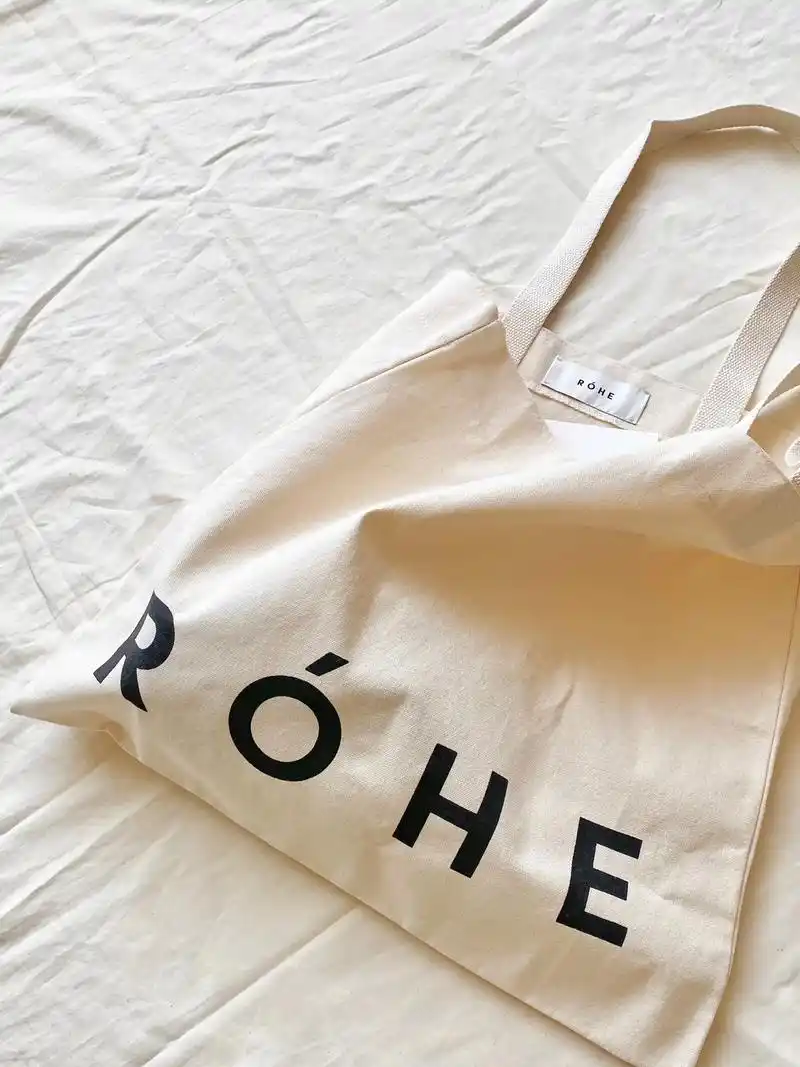 米白logo帆布袋96 - 抖音