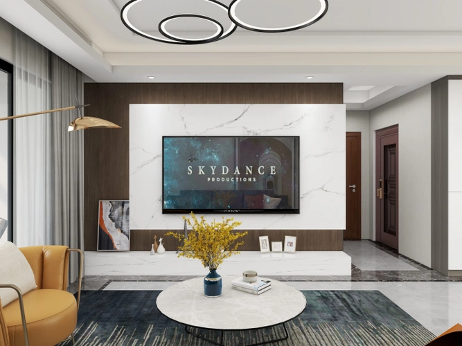 客厅电视墙装修效果图大全,2021年最流行的客厅装修效果图分享