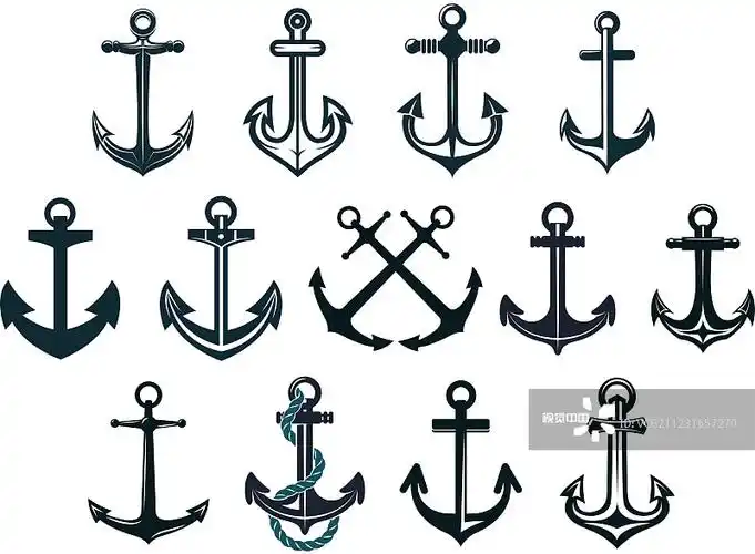 复古海军锚