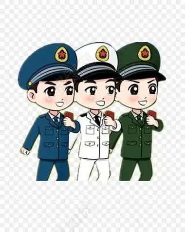 海陆空军人简笔画教程简笔画海军空军陆军空军简笔画海陆空三军儿童简