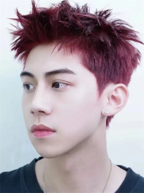 今年热门短发示范 男生帅气前刺发型
