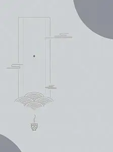 灰色简约线条中国风封面背景素材