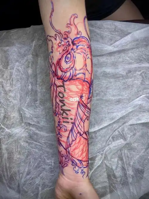 我的纹身分享  #佛山纹身  #传统  #鲤鱼纹身  #旧纹身遮盖  #手绘
