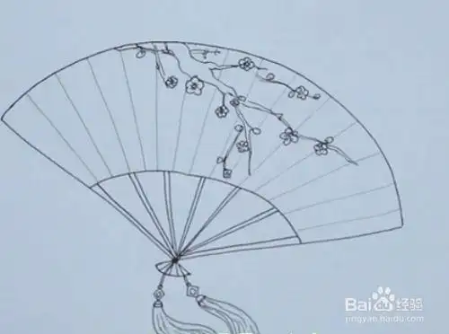 古风扇子怎么画