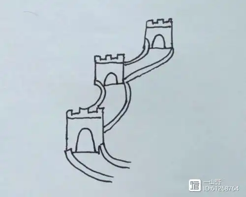简笔画:长城