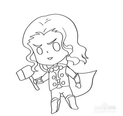 雷神怎么画好看