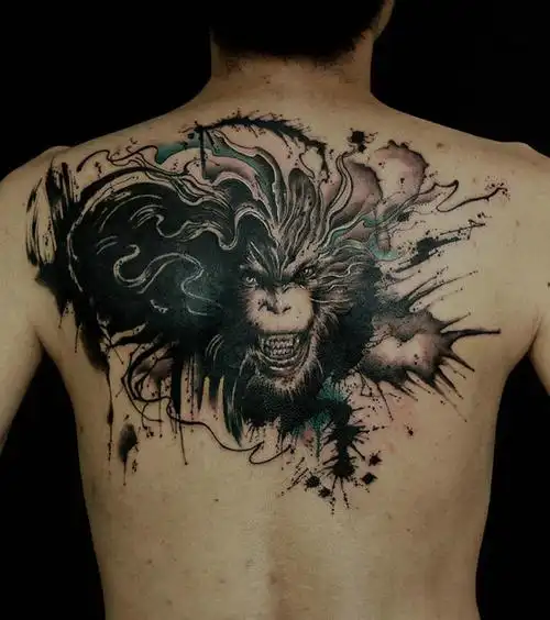 孙悟空纹身图案-孙悟空纹身图片大全 - 纹身吧