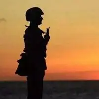 动漫军人敬礼头像军人微信头像 微信头像解放军敬礼背影头像 军人敬礼