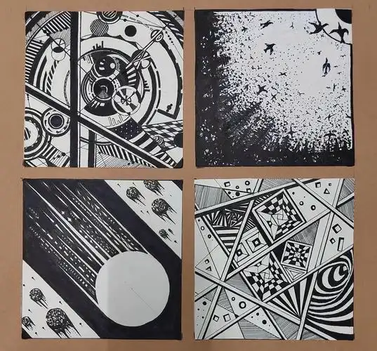 二维设计基础 点线面综合 矛盾空间