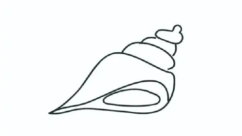 海螺的简单画法