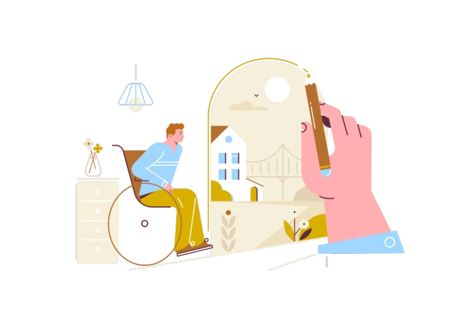 忘吃药的晓公子, 『ppt素材』 社会工作和慈善类插画