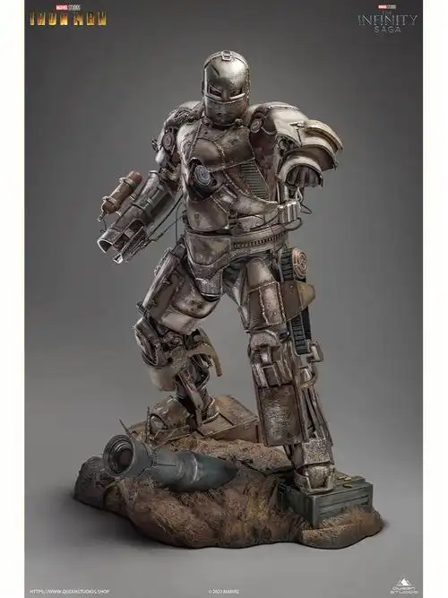 queenstudios漫威钢铁侠mark1全身像雕像