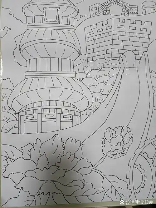 建党100年 原创: 纸张大小:4k 画是本人临摹的,临摹只是为了完成美术