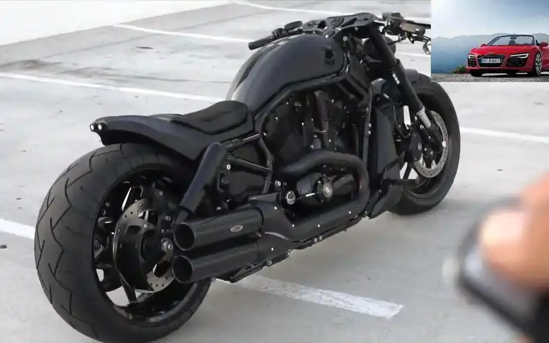 这辆哈雷摩托车有好几百万吧