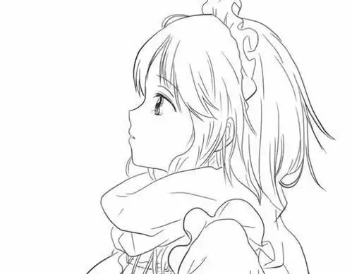 手绘绘画动漫简笔画动漫风女孩侧脸怎么画动漫风女孩侧脸简笔画画法