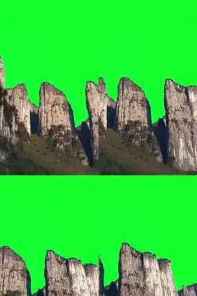 石头大山ae素材抠图素材绿幕素材