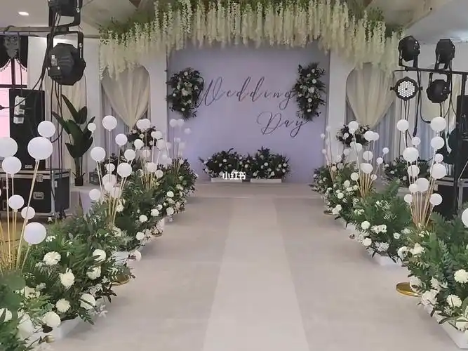 庆阳婚礼美卡婚礼室内简约韩式小预算布置