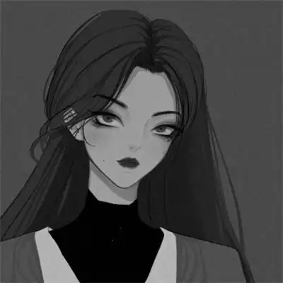黑白拽姐头像动漫 高清好看的高冷黑白女头像动漫图片_女生动漫头像