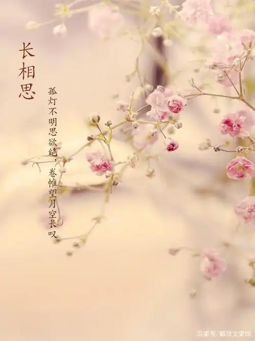 李白这首经久不衰的相思之歌,铿锵中兼有含蓄,风格别具一格