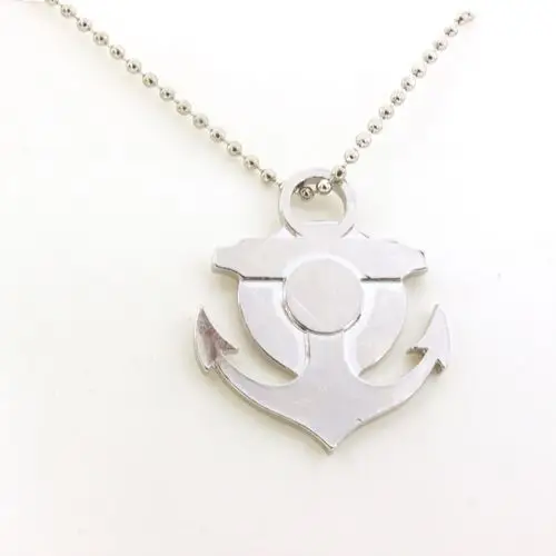 日本动漫周边饰品 one piece海贼王船锚标志合金项链 外贸项饰