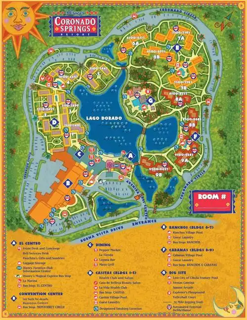 迪士尼度假区导览图