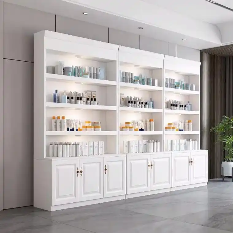 化妆品展示柜美容院柜子产品展柜陈列柜.